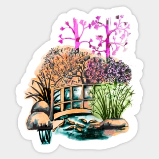 Japanese Garden Sticker